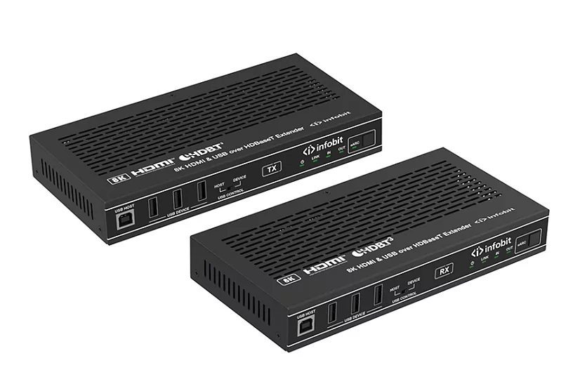 Удлинитель сигнала HDMI,USB Infobit iTrans E90U8K Удлинитель сигнала HDMI,USB Infobit iTrans E90U8K