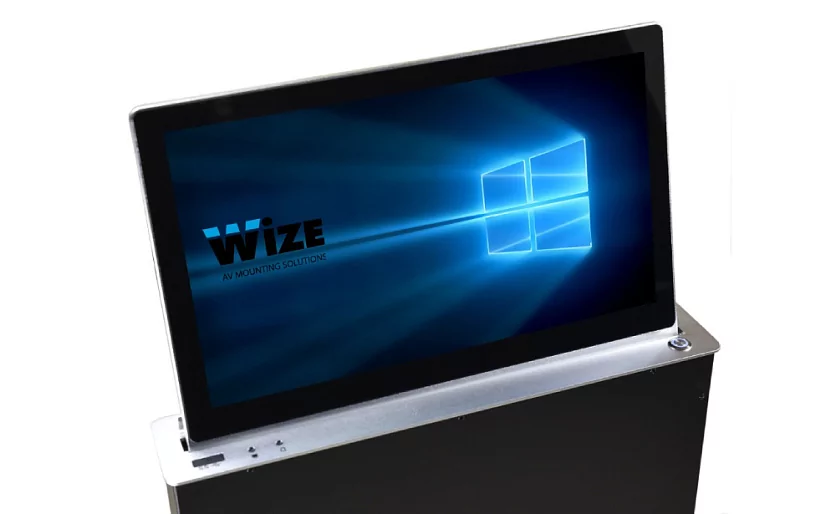 Моторизированный выдвижной монитор Wize Pro WR-15GF Touch/silver Моторизированный выдвижной монитор Wize Pro WR-15GF Touch/silver