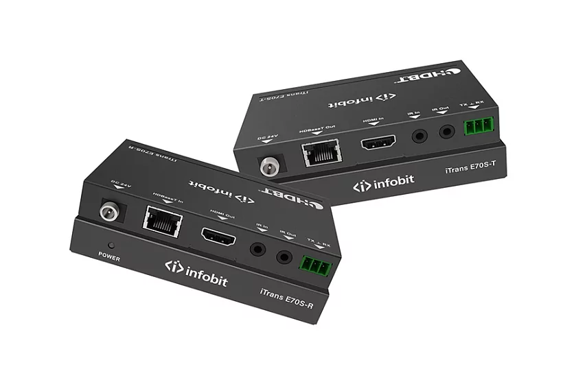 Комплект удлинителя сигнала HDMI Infobit iTrans E70S Комплект удлинителя сигнала HDMI Infobit iTrans E70S