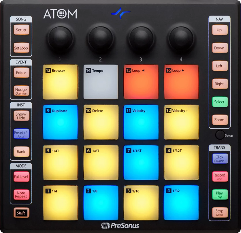 Микшер-семплер (MIDI-контроллер) Presonus ATOM Микшер-семплер (MIDI-контроллер) Presonus ATOM