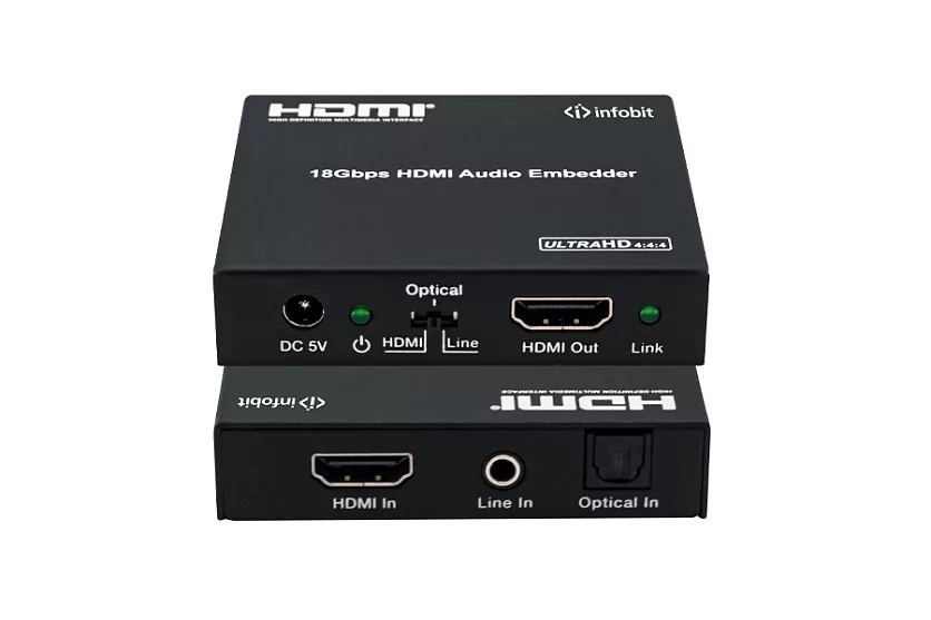 Эмбеддер HDMI 4K60 Infobit iTrans AE01 Эмбеддер HDMI 4K60 Infobit iTrans AE01