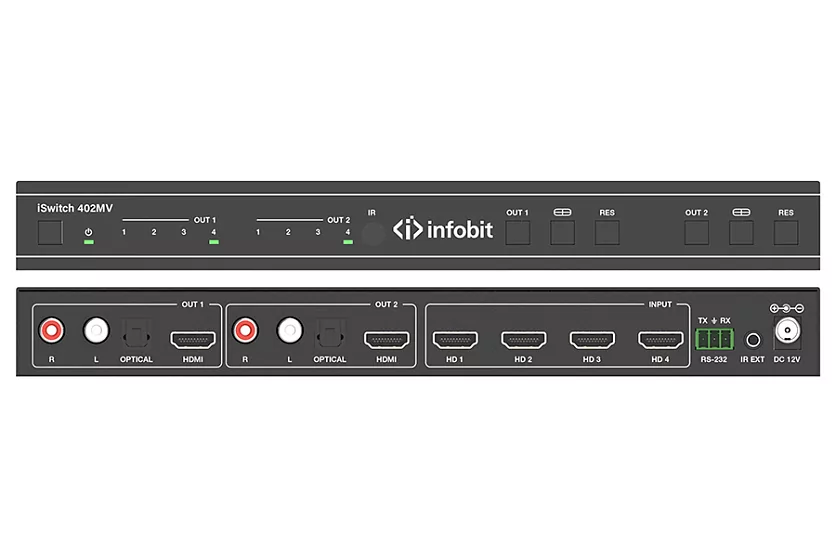 Коммутатор HDMI cигнала Infobit iSwitch 402MV Коммутатор HDMI cигнала Infobit iSwitch 402MV